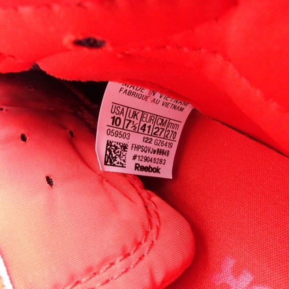 NEW Reebok Club C Double Geo Platform Sneakers GZ6419 Instinct Red Cardi B - Picture 6 of 7